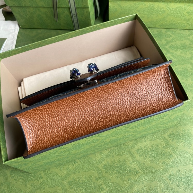 Gucci Dionysus Small Shoulder Bag Dark Blue And Ivory Eco 400249 2KQFN 4483