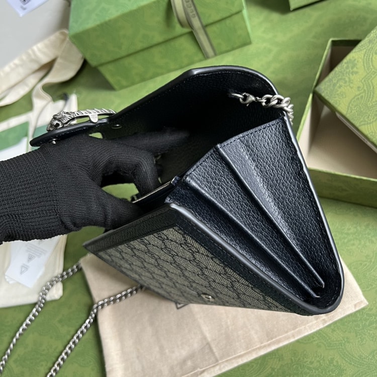 Gucci Dionysus GG Chain Wallet Beige And Blue 401231 K9GSN 4075