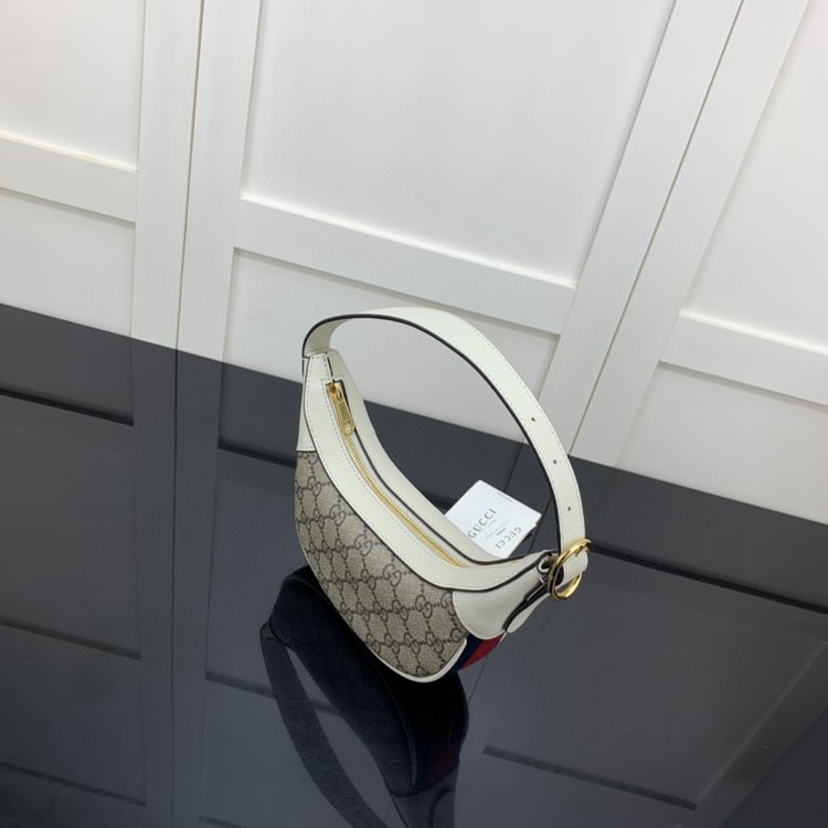 Gucci Ophidia GG Mini Bag Beige And Ebony GG Supreme Canvas 658551 96IWG 9794