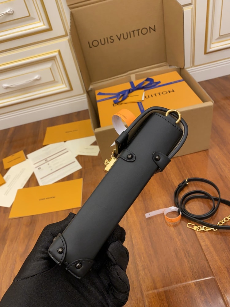 Louis Vuitton Pochette Trunk Verticale Monogram Canvas Black M63913