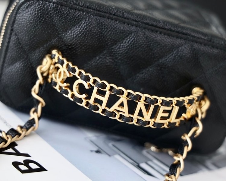 Chanel Small Vanity Case Black AS3171