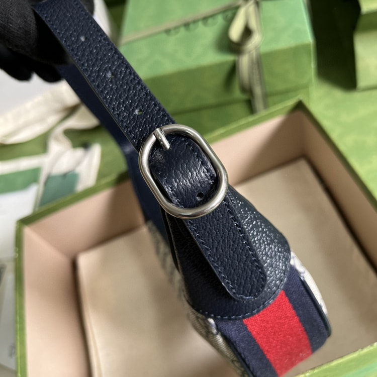 Gucci Ophidia GG Mini Bag Beige And Blue 658551 96IWN 4076