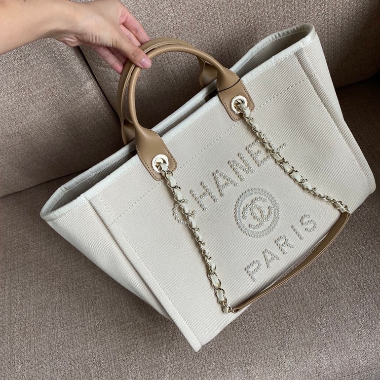 Chanel Deauville Tote Bag Beige
