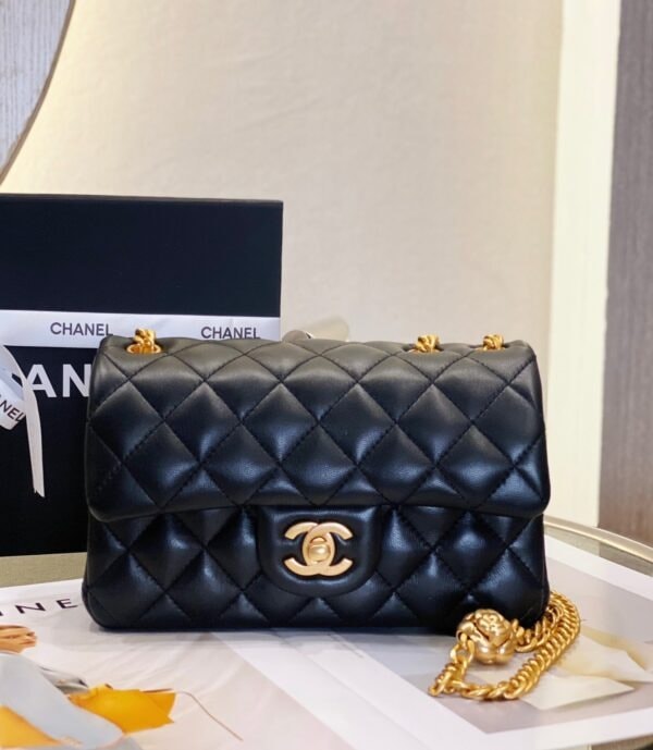 [True-to-ORIGINAL]Chanel Small Flap Bag Black For Women, Women's Bags 8.7in/22cm