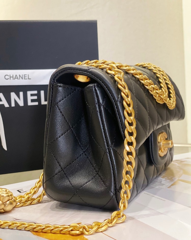 [True-to-ORIGINAL]Chanel Small Flap Bag Black For Women, Women's Bags 8.7in/22cm