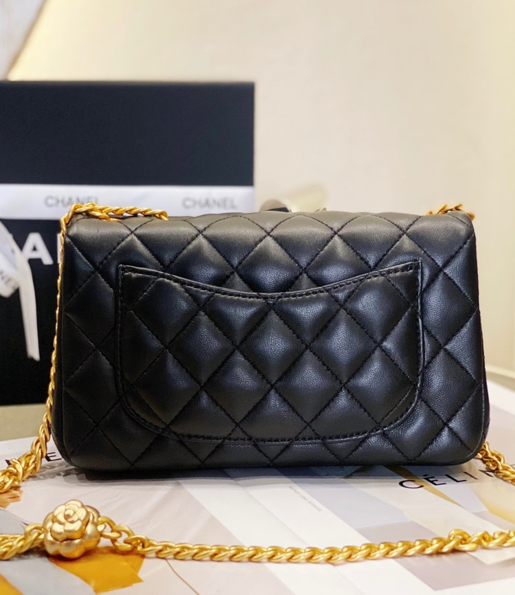[True-to-ORIGINAL]Chanel Small Flap Bag Black For Women, Women's Bags 8.7in/22cm