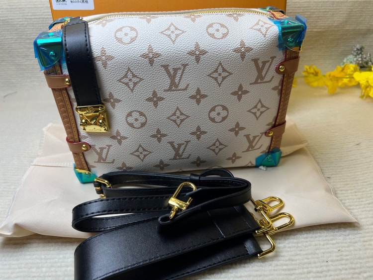 Louis Vuitton Side Trunk MM Beige For Women M46907