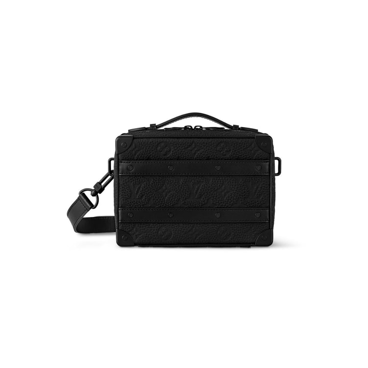 Louis Vuitton Handle Soft Trunk Black Taurillon Monogram Black M59163