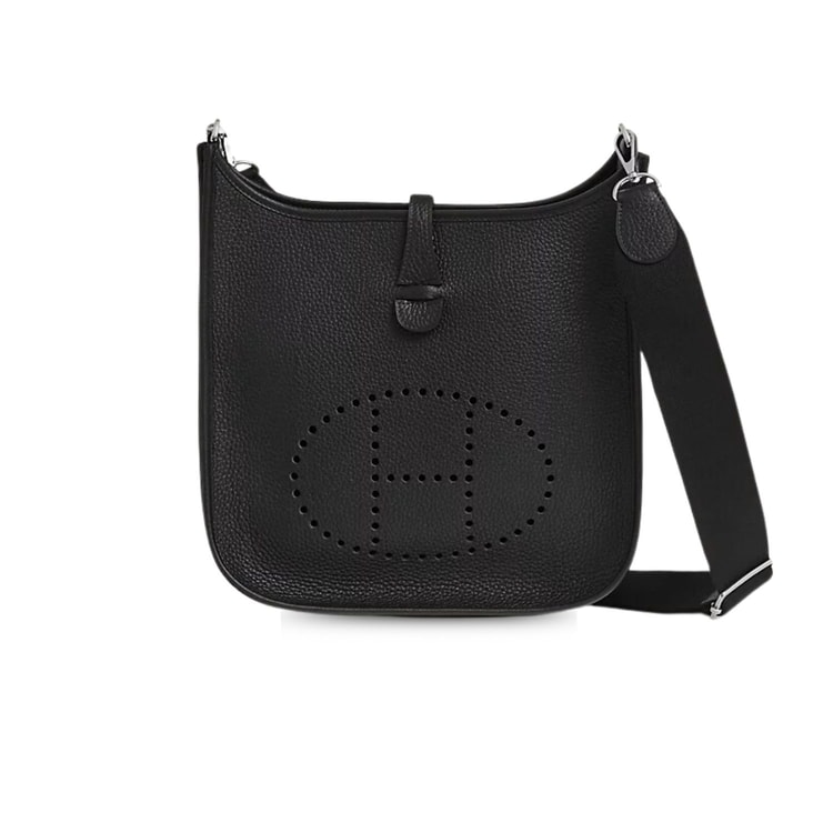 Hermes Evelyne III 29 Bag Black With Silver-Toned Hardware H056277CK89