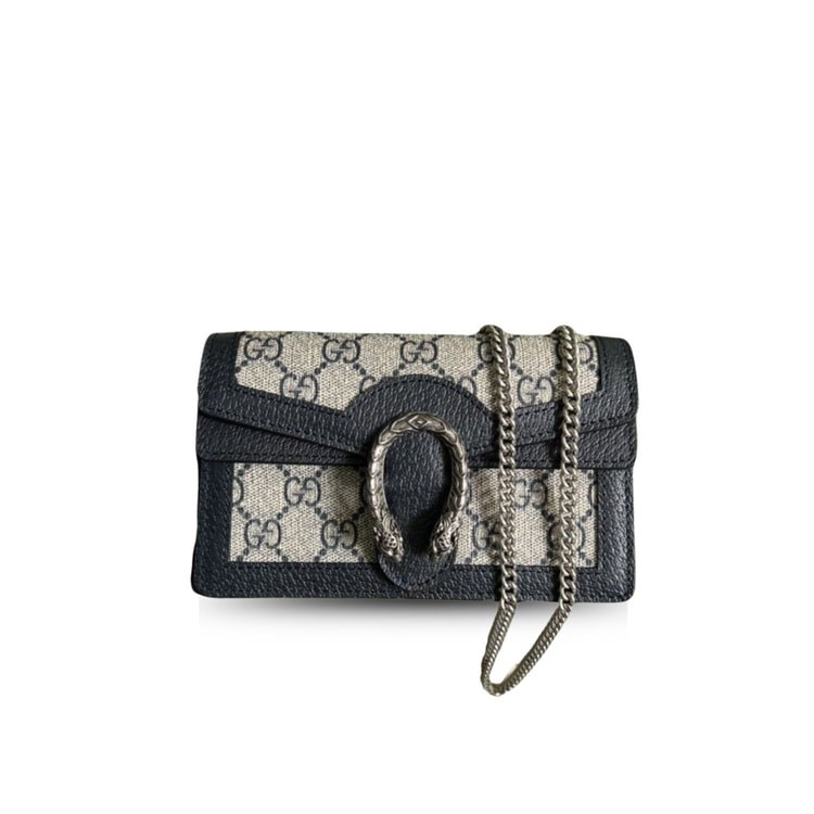 Dionysus GG Super Mini Bag Beige And Blue GG 476432 UN3BN 1274