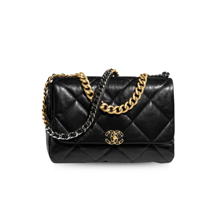 Chanel 19 Maxi Handbag Black AS1162 B04852 94305