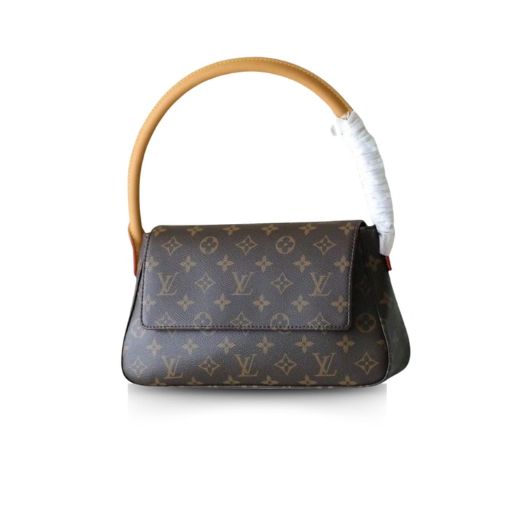 Louis Vuitton Mini Looping Flap Shoulder Bag Monogram Brown M51147