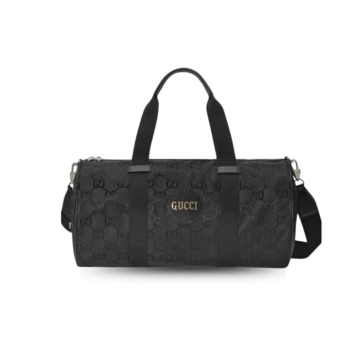Gucci Off The Grid Duffle Bag Black GG Nylon 658632 H9HVN 1000