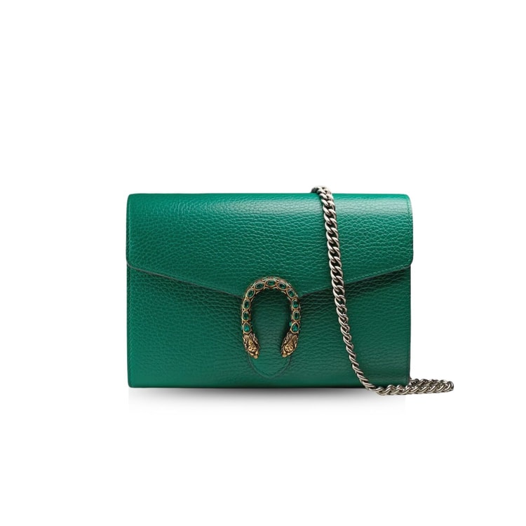 Gucci Dionysus Mini Chain Bag Emerald Green Metal-Free Tanned 401231 CAOGX 3120