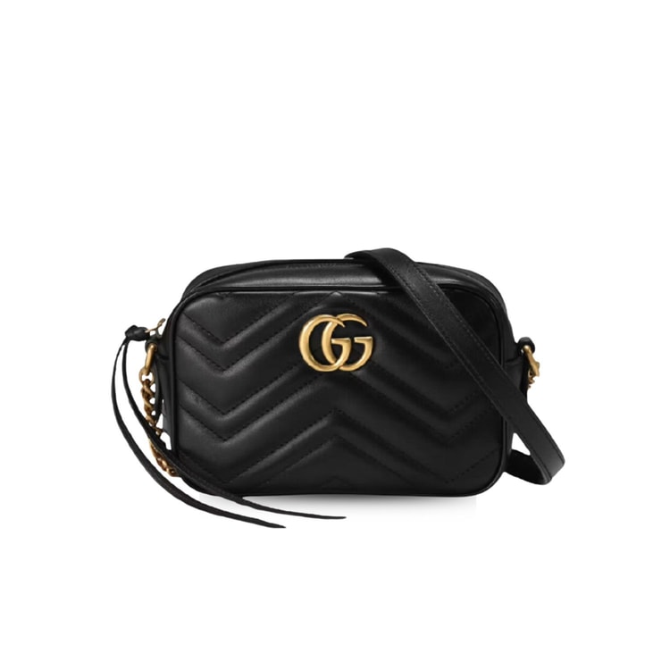 Gucci GG Marmont Matelassé Mini Bag Black 448065 DTD1T 1000