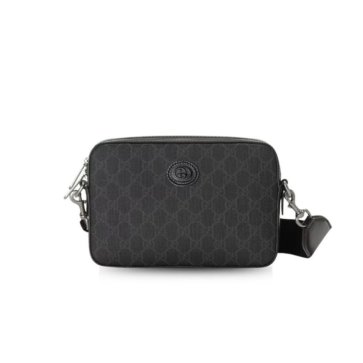 Gucci Shoulder Bag With Interlocking G Black 703468 92THF 1000