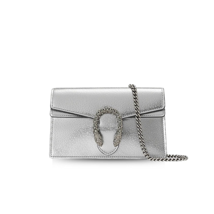 Gucci Dionysus Super Mini Bag Silver 476432 1TRBN 8173