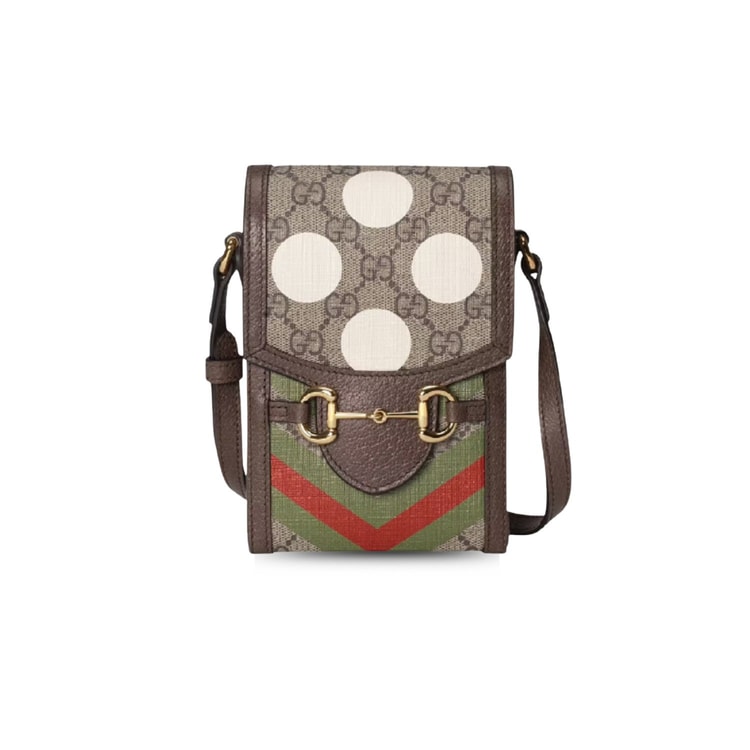 Gucci Horsebit 1955 Mini Bag Beige And Ebony 625615 UQHFG 8679