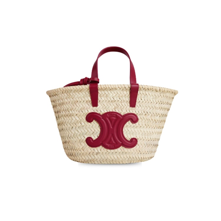 Celine Teen Triomphe Classic Pannier Tote Dark Pink