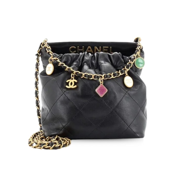 Chanel CC Small Bucket Bag Black