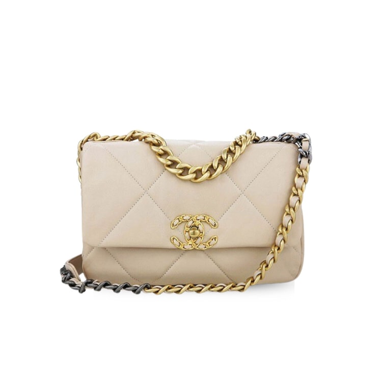 Chanel 19 Flap Bag Beige