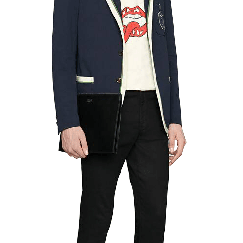 Gucci Marmont Pouch Black For Men, Men's Pouch 12in/30cm GG