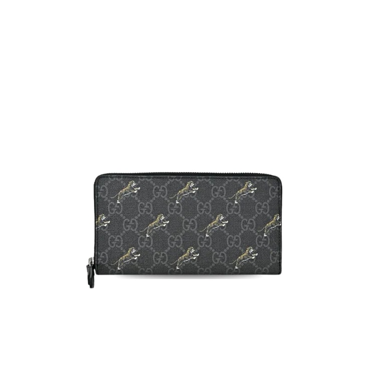 Gucci Ophidia GG Zip Around Wallet Light Blue For Men 8in/19cm GG