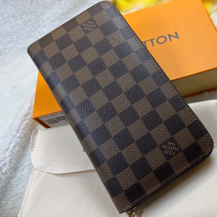 Louis Vuitton Zippy Wallet Canvas Brown For Women, Women's Wallet 4.1in/10.5cm LV N60046