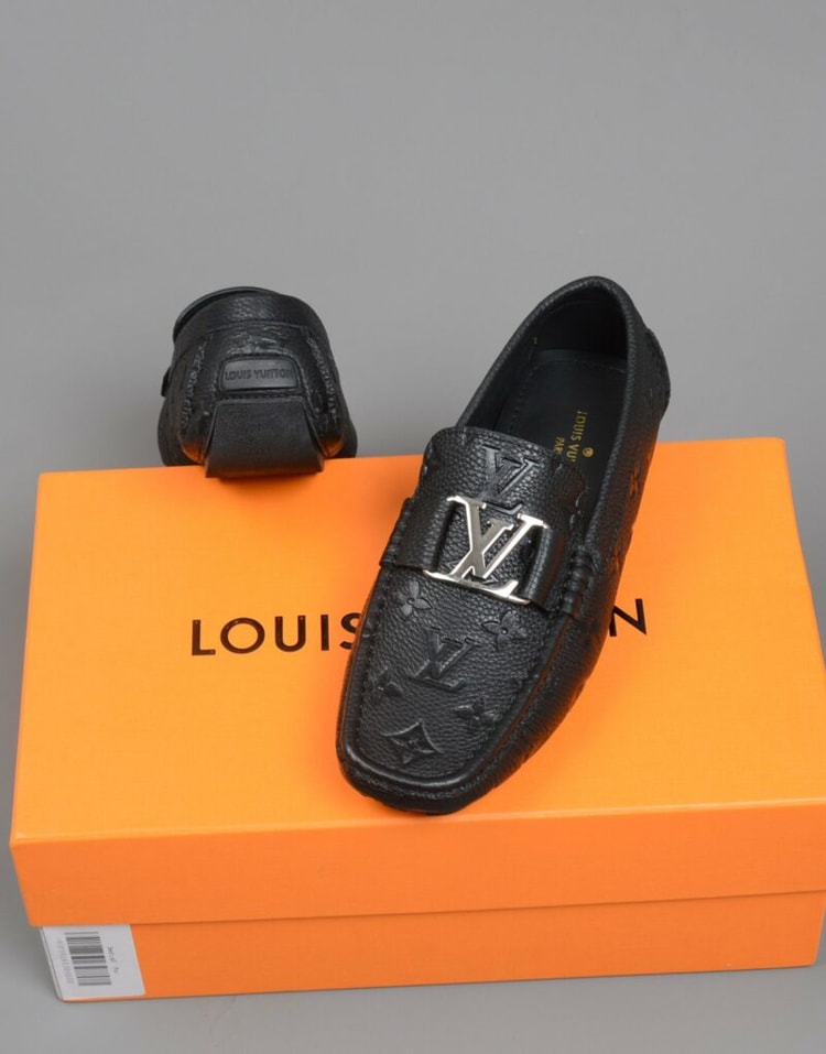 Classic Black Moccasin Shoes - 1A9F9Q