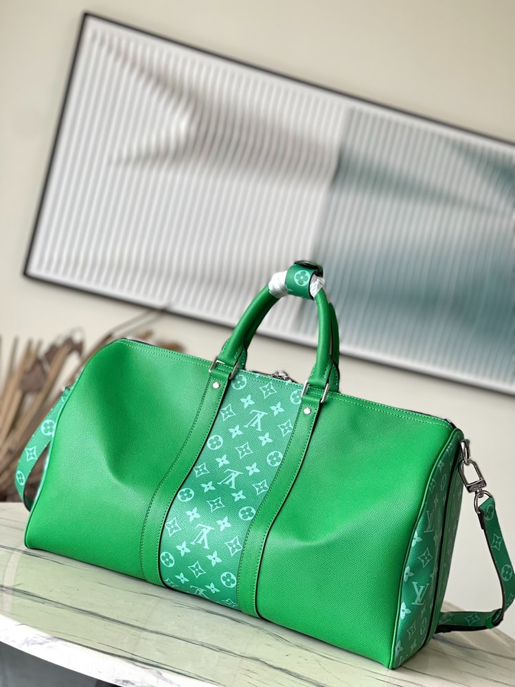 Louis Vuitton Keepall Bandouliere 45 Green For Women 17.7in/45cm M31046