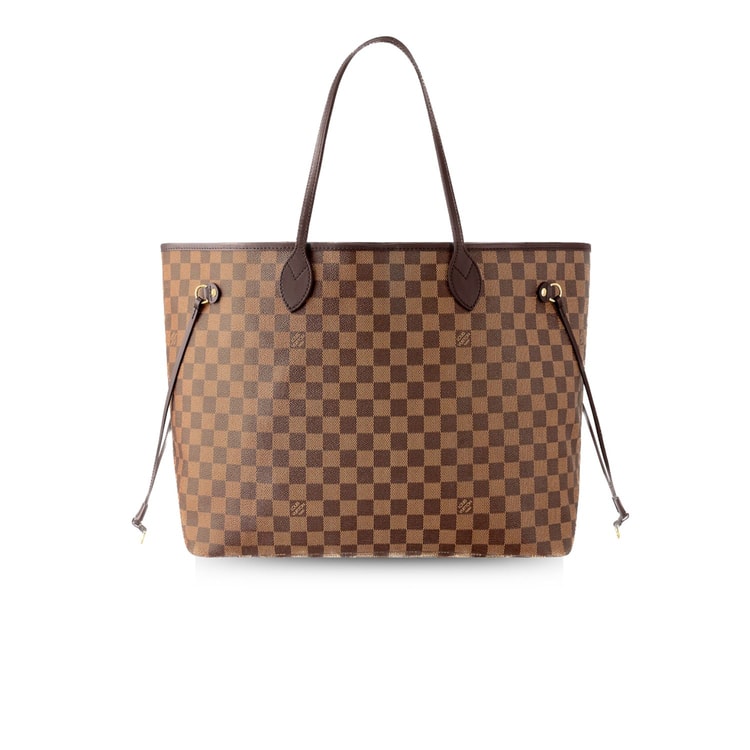 Louis Vuitton Neverfull GM Tote Bag Damier Ebene Canvas Cerise Red N40597