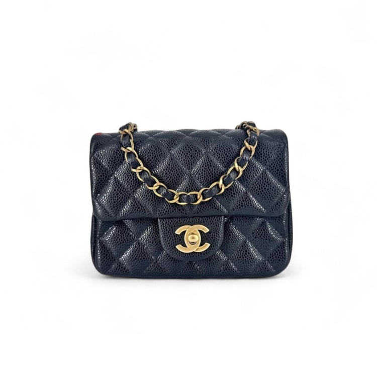 Chanel Mini Flap Bag Caviar Black A35200
