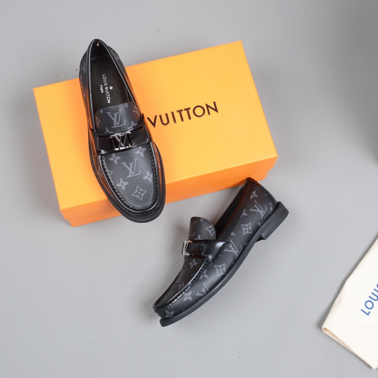 Louis Vuitton Monte Carlo Mocassin Canvas Black For Men