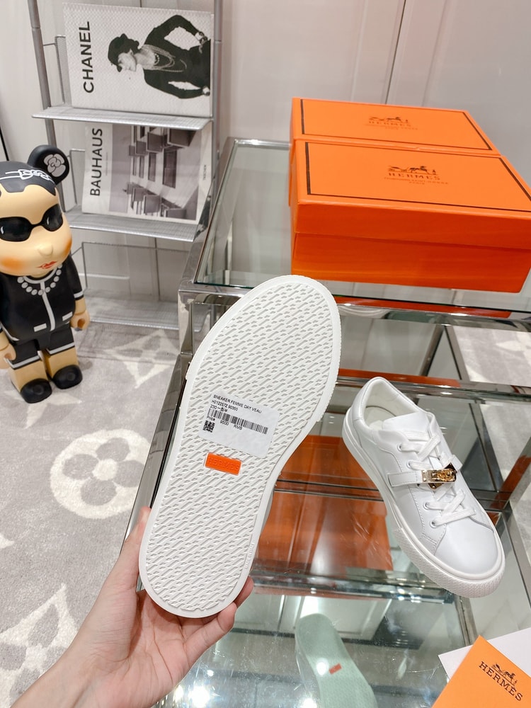 Hermes Day Sneaker White For Men H212257Z 90360