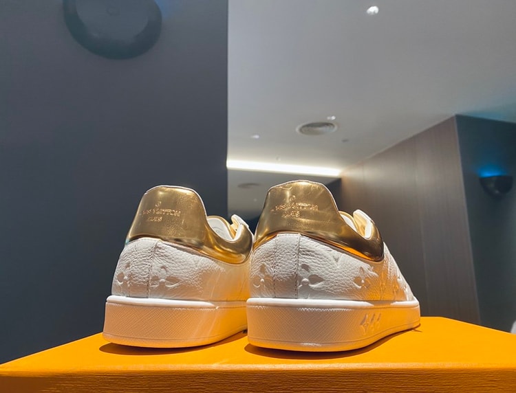 Louis Vuitton Luxembourg Sneaker White/Gold For Men LV