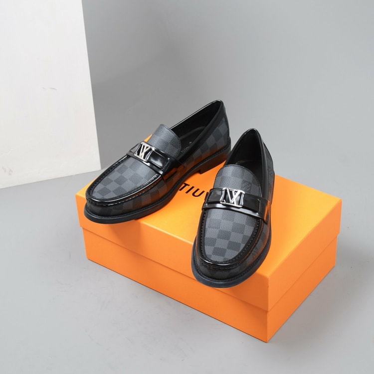 Classic Black Moccasin Shoes For Men