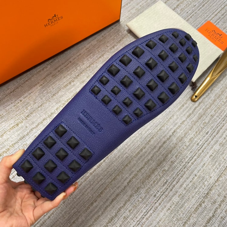 Hermes Irving Loafer Blue/Black For Men