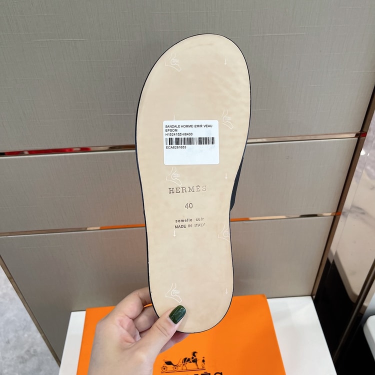 Hermes Izmir Sandal Black For Men