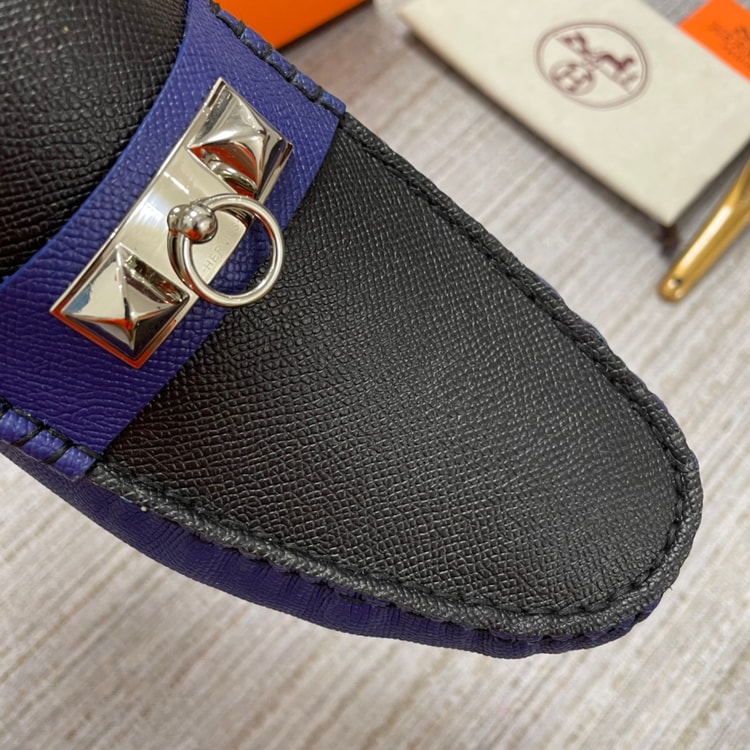Hermes Irving Loafer Blue/Black For Men