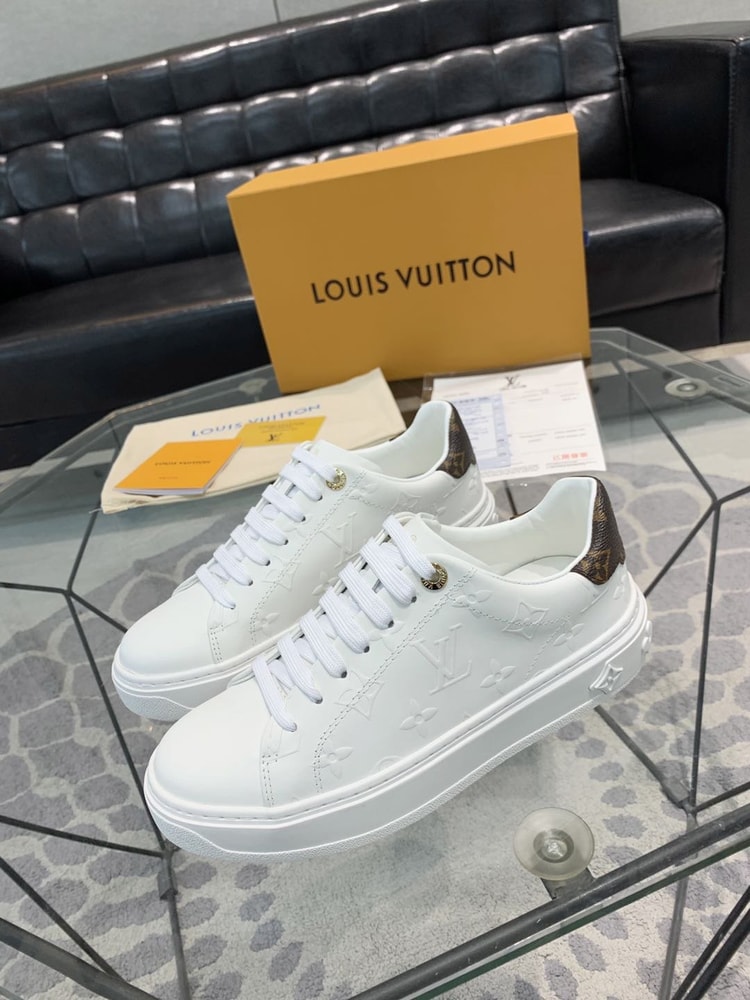 Louis Vuitton Time Out Sneaker White For Women LV 1AAE5O