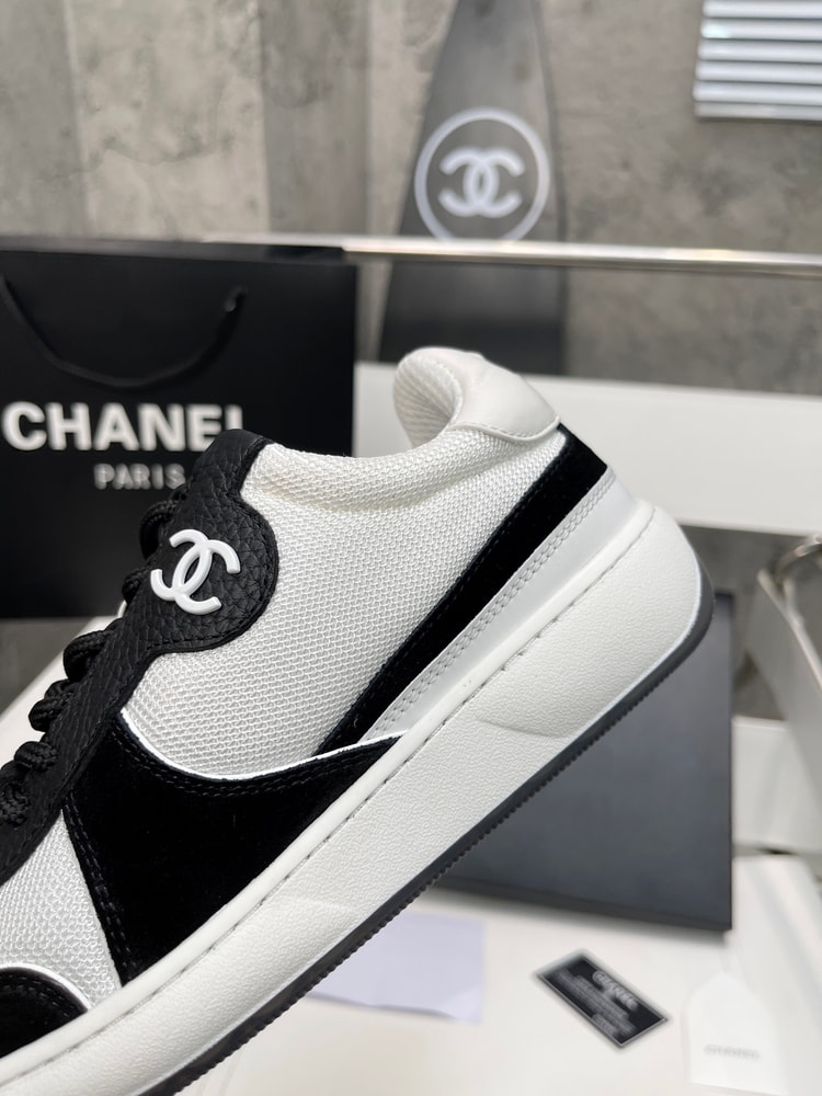 Chanel Sneakers White/Black For Women, Women's Shoes