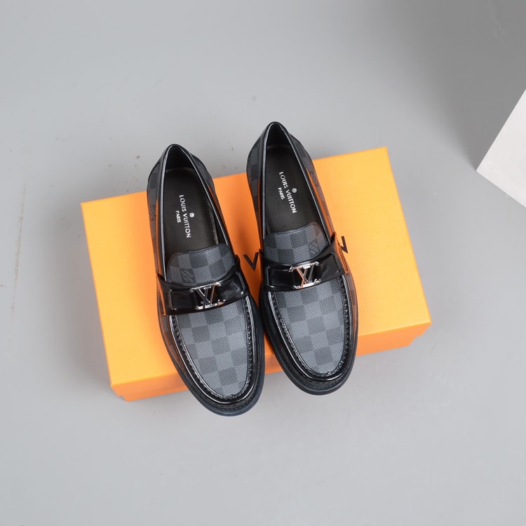 Classic Black Moccasin Shoes For Men