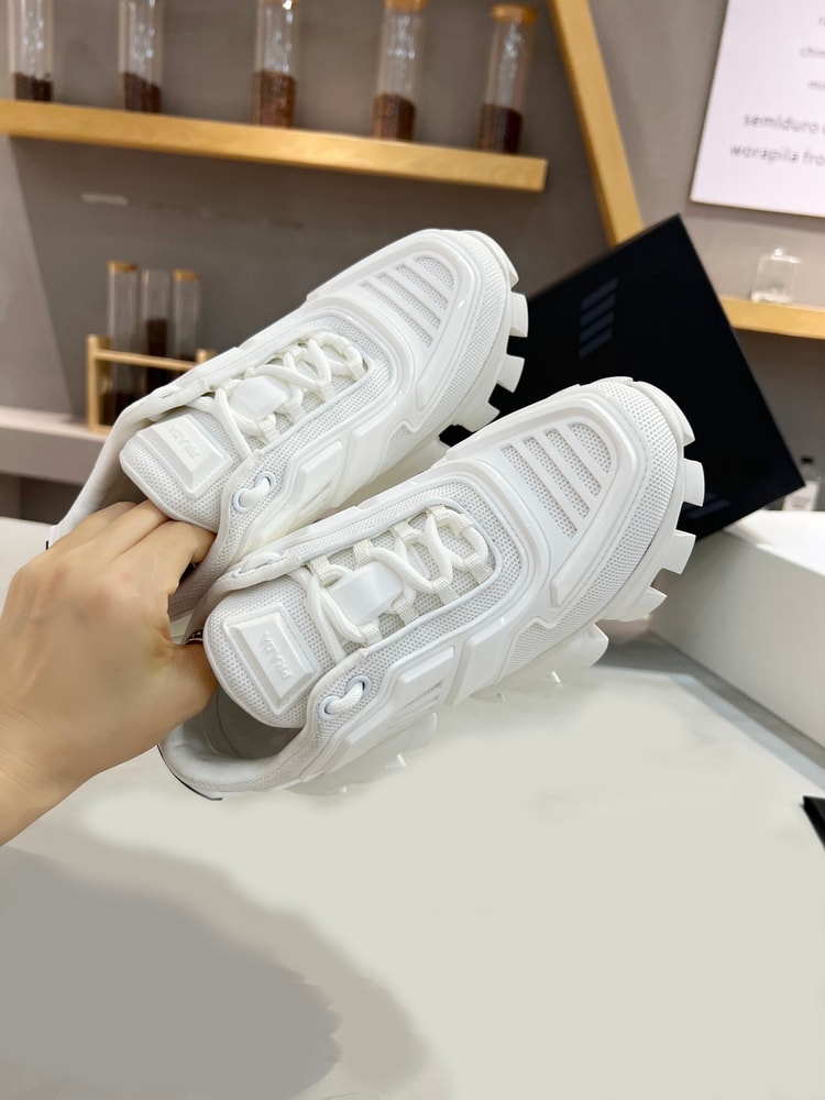 Prada Cloudbust Thunder Sneakers White For Women PRD ?1E819L_3KR2_F0009_F_050