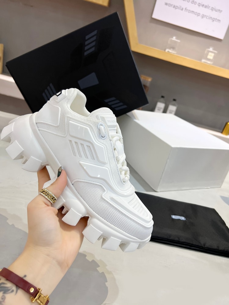 Prada Cloudbust Thunder Sneakers White For Women PRD ?1E819L_3KR2_F0009_F_050