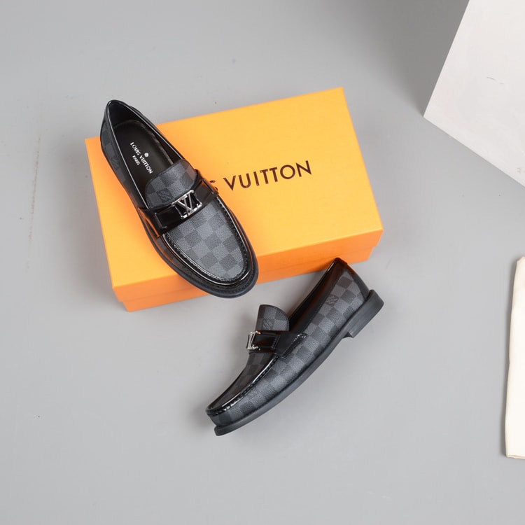 Classic Black Moccasin Shoes For Men