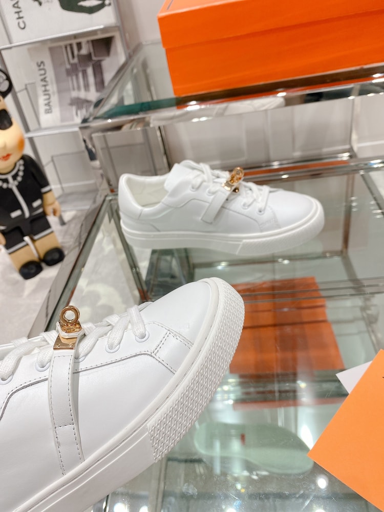 Hermes Day Sneaker White For Men H212257Z 90360