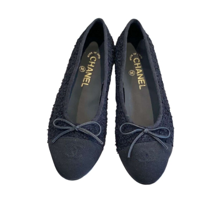 Chanel Ballet Flats Black For Women