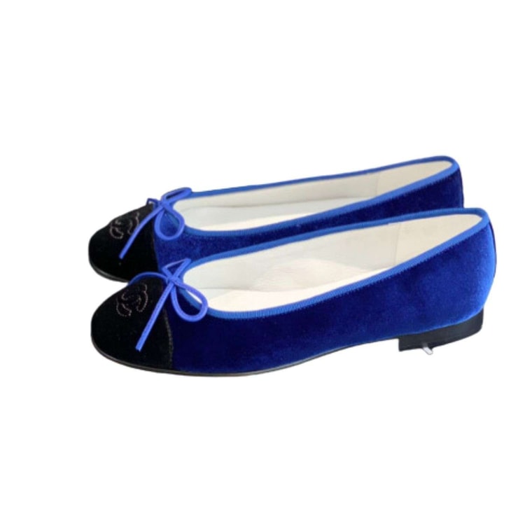 Chanel Ballet Flats Blue For Women