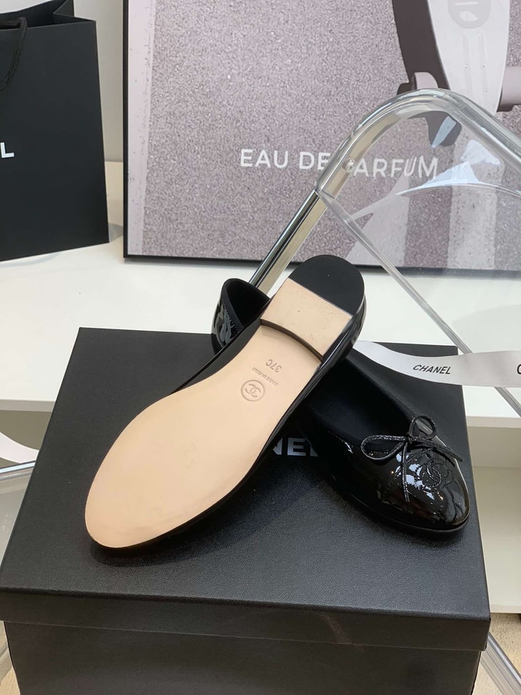 Chanel Ballet Flats Black For Women