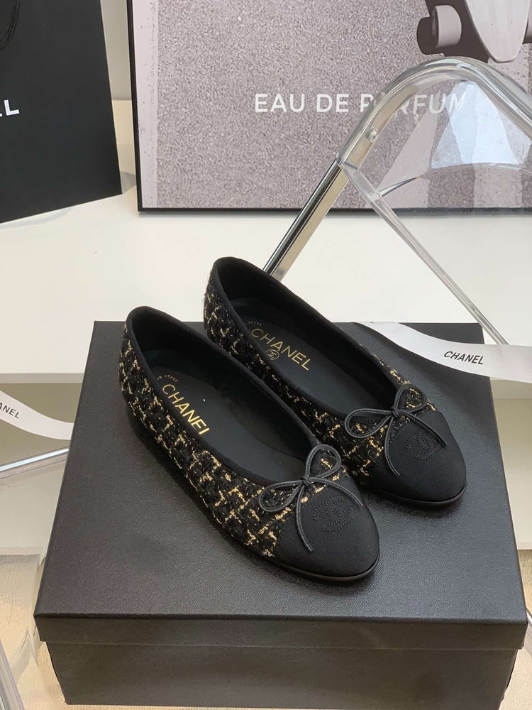 Chanel Ballet Flats Brown For Women